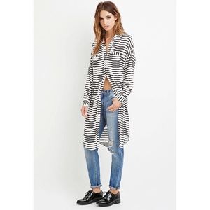 Forever 21 Striped Shirt Dress